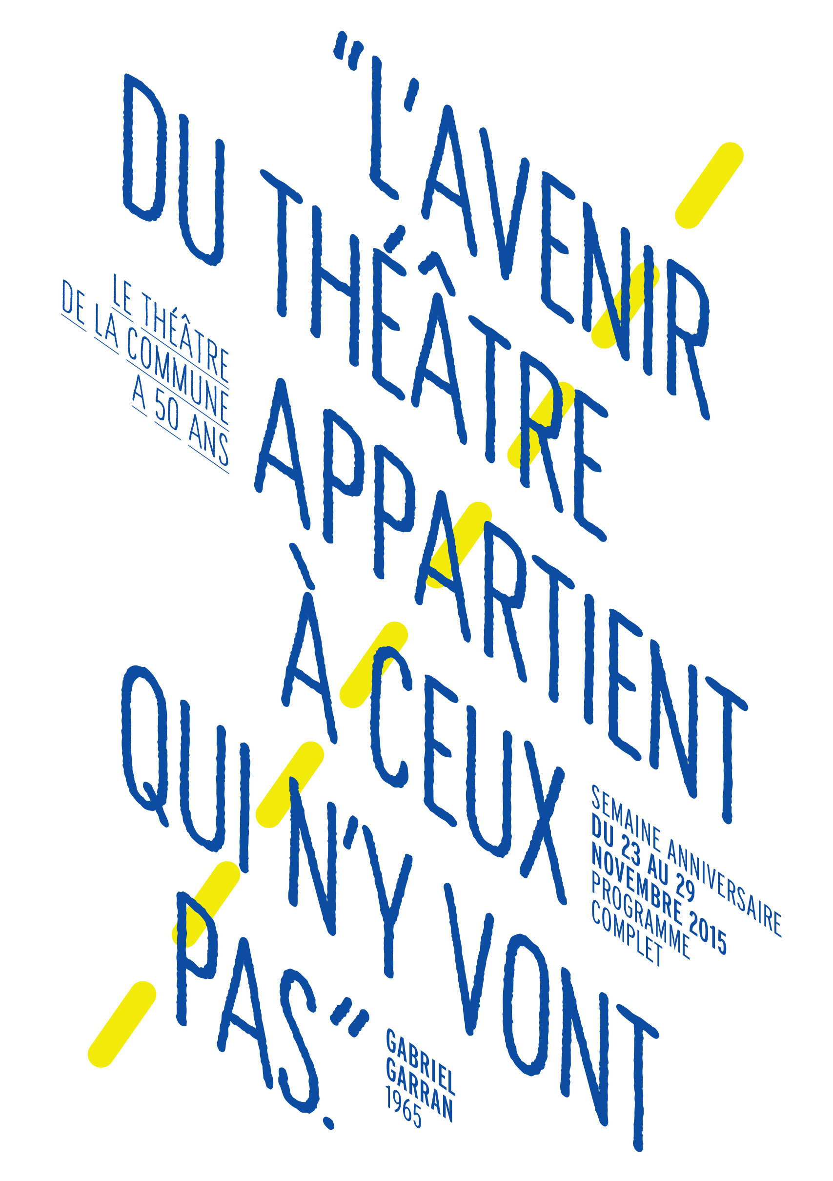 Cinq décennies sous vos applaudissements