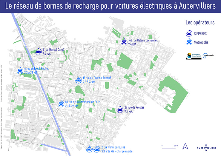 Prêt à recharger à Aubervilliers : Bornes pour véhicules électriques