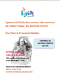 Spectacle littéraire autour des œuvres de Victor Hugo à (…)