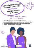 Espace Santé des Femmes au marché du centre ville
